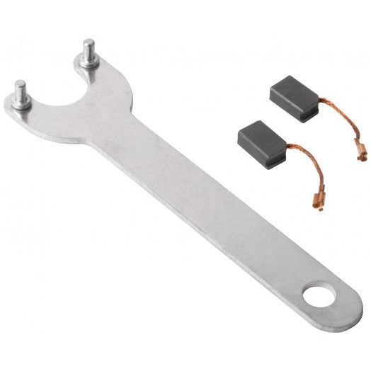 Шлифмашина угловая 1200 Вт, 11500 об/мин, быстрозажимной кожух 125мм, антивибрационная ручка, дополнительные щетки, 2,2 кг, кор.