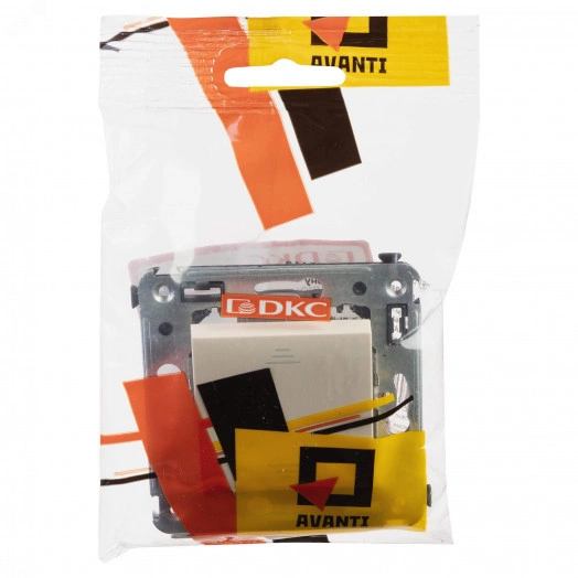 Avanti Переключатель одноклавишный в стену, ''Ванильная дымка''