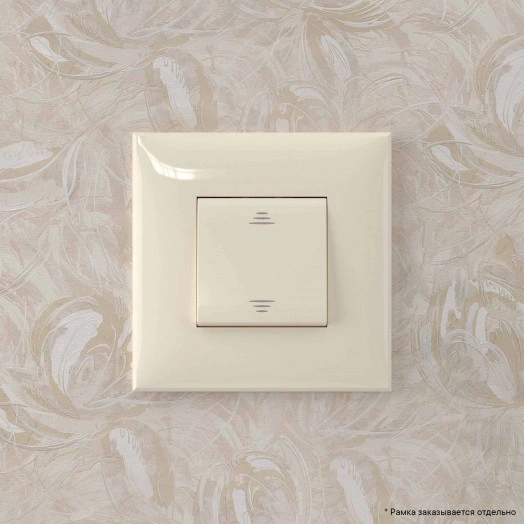 Avanti Переключатель одноклавишный в стену, ''Ванильная дымка''