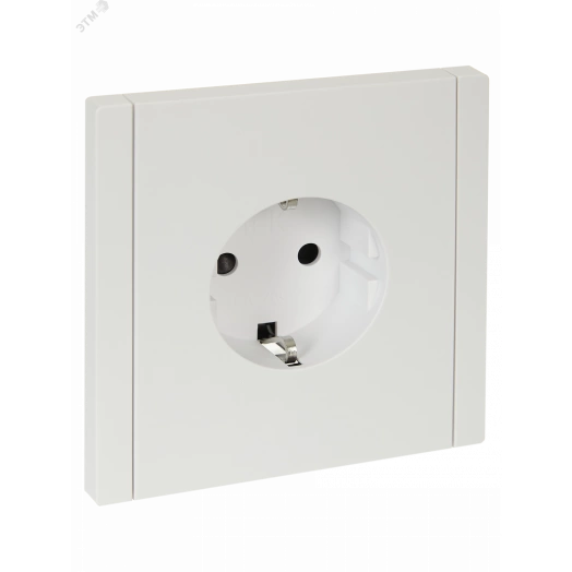 FORTE&PIANO Розетка 1-местная с заземлением с защитными шторками винтовое крепление 16А FP215 белый IEK