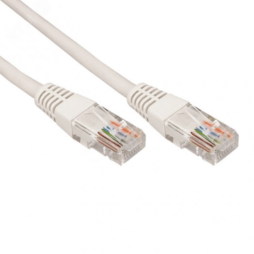 Патч-корд U/UTP, CAT 5e, RJ45-RJ45, 26AWG, LSZH, серый, 3м,