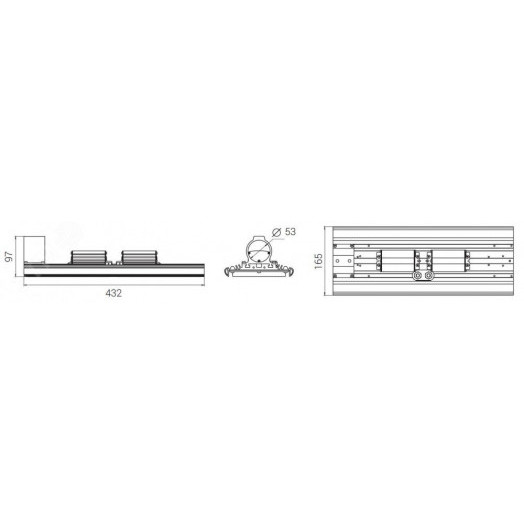 Светодиодный светильник Diora Unit DC Ex NB 75/8000 K30 5K консоль