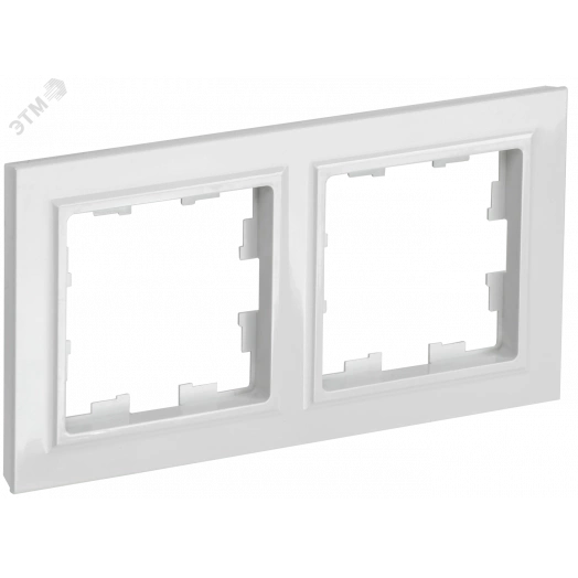 BRITE Рамка 2-местная РУ-2-БрБ белый