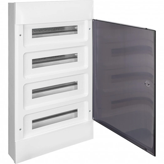 Practibox S Пластиковый щиток Навесной (ЩРн-П) 4X18 Дымчатая дверь