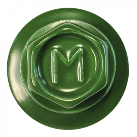 Саморез кровельный 5.5х25 по металлу RAL6005 сверло №3 шайба d=14мм с EPDM прокладкой