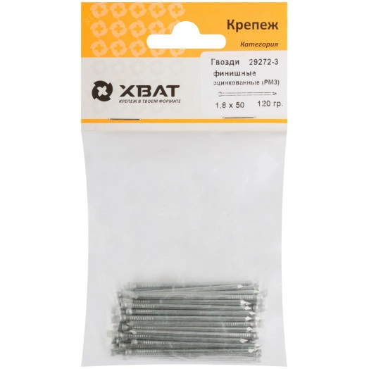 Гвоздь финишный 1.8 (2)х50 оцинкованный (120г)