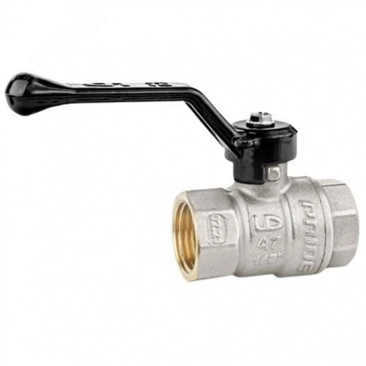 Кран шаровой латунный с дренажем и воздухоотводчиком Ду15 Ру 40 рычаг