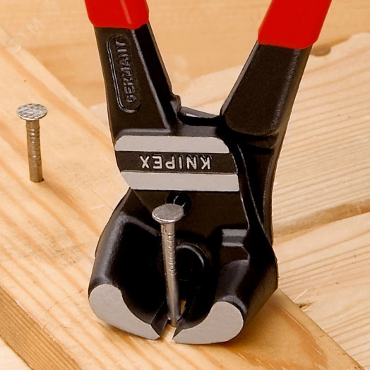 Болторез торцевый особой мощности резка - мягкая проволока 6мм проволока средней твердости 4мм твердая проволока 35мм рояльная струна (HRC 59) 3мм L=200мм 64HRC обливные рукоятки блистер цвет черный