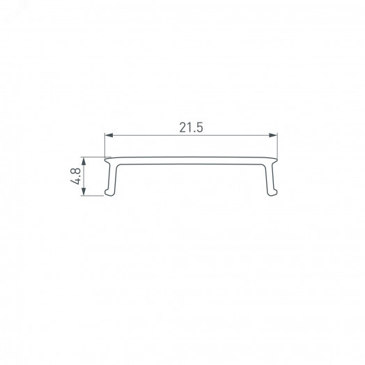 Экран FANTOM-W23-2000 OPAL (Arlight, Пластик)