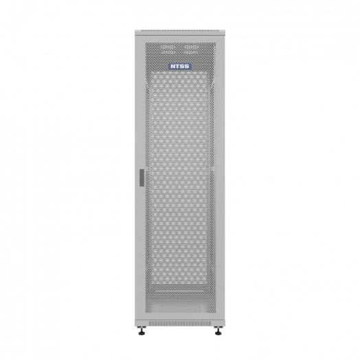 Шкаф напольный универсальный серверный R 47U 800х1000мм, 4 профиля 19, двери перфорированная и перфорированная, боковые стенки съемные, регулируемые опоры, разобранный, серый RAL 7035