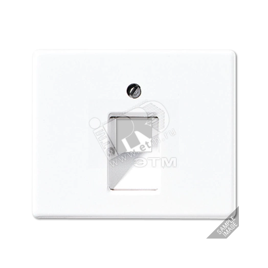 Крышка для одинарной телефонной и компьютерной розетоки UAE  черная