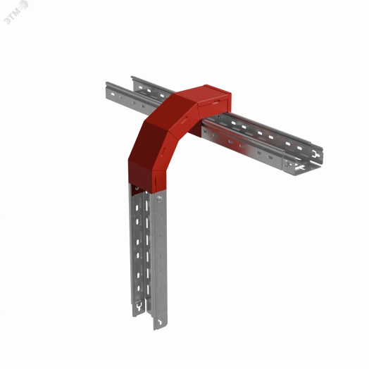 Т-ответвитель крышка верт. вниз 50х400х400 мм ПЛЮС