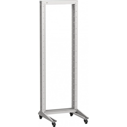 Стойка однорамная на роликах LINEA F 24U 600х600мм серая