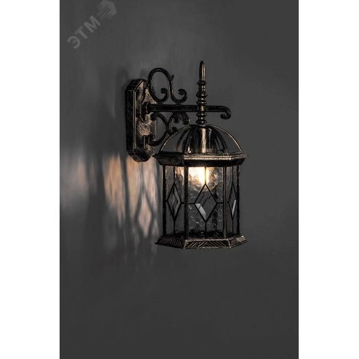 Светильник НБУ-60w вниз Е27 IP44 черное золото