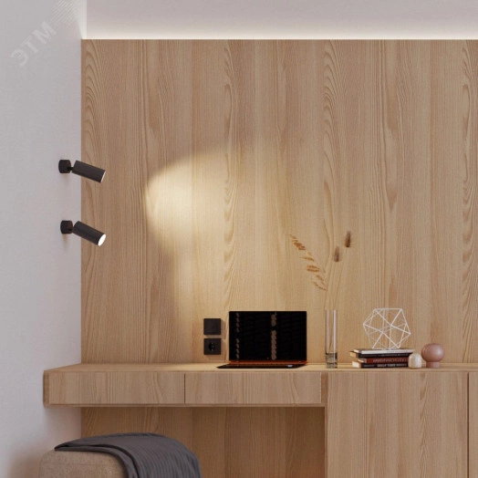 Светильник SP-POLO-SURFACE-R65-8W Day4000 (BK-BK, 40 deg) (ARL, IP20 Металл, 3 года)