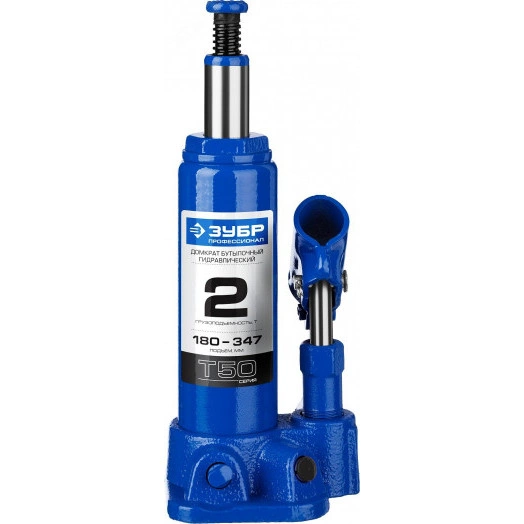 Домкрат бутылочный гидравлический 2т, 180-347мм в кейсе, Профессионал