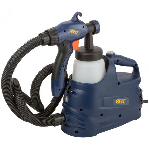 Распылитель электрический 650 Вт, 2.0 мм, 800 мл, 80 DIN/сек, 400 мл/мин, HVLP, коробка