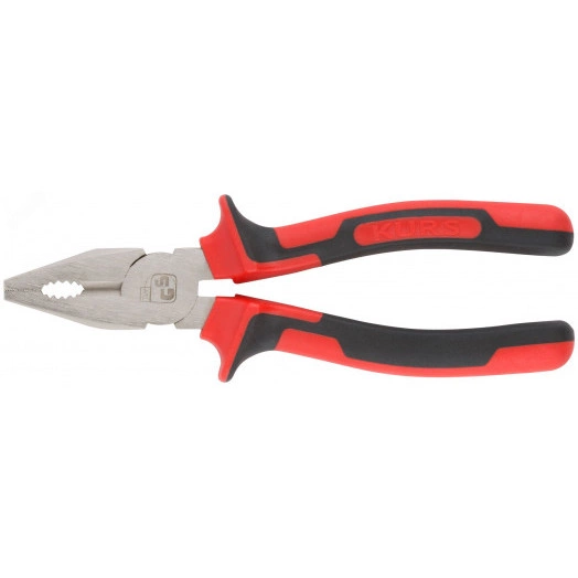 Плоскогубцы комбинированные ''Тренд'' двухцветные прорезиненные ручки хром-никелевое покрытие 180 мм