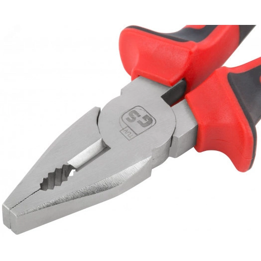 Плоскогубцы комбинированные ''Тренд'' двухцветные прорезиненные ручки хром-никелевое покрытие 180 мм