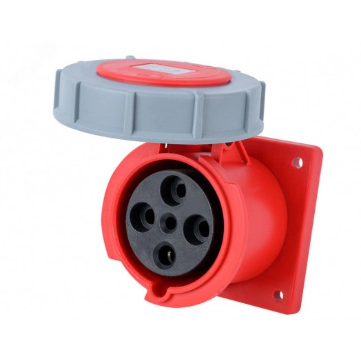 Розетка для скрытой проводки 3Р+РЕ 63А 380В IP67 РЩ-103