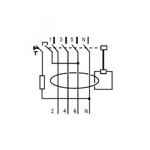 Выключатель дифференциального тока 4п 40A 30мА АС