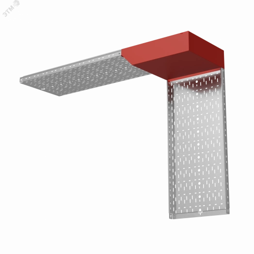 Угол верт. внеш. L 50х500 мм с разворотом трассы на 90 гр. ПЛЮС HD