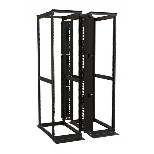 Организатор кабельный вертикальный. 37U для стоек ORK2A. ORL1. ширина 150мм. объединение в ряды. высота пальцев 106мм с крышками. черный