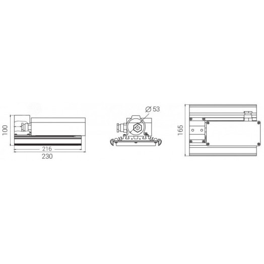 Светодиодный светильник Diora Unit DC Ex 32/3700 K60 4K консоль