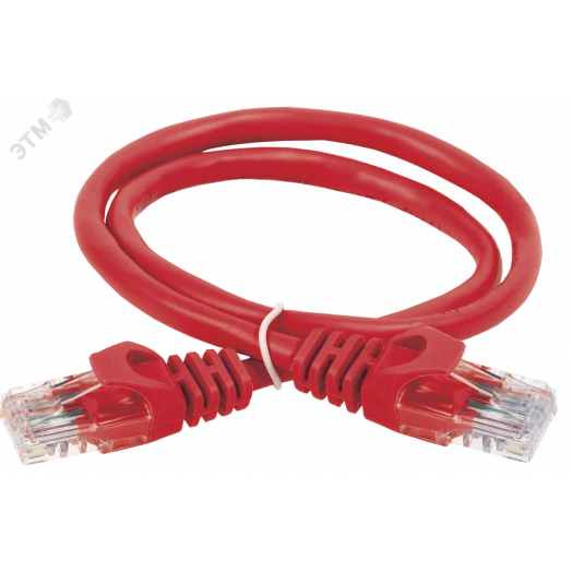 Патч-корд категории 5Е UTP 5м красный GENERICA