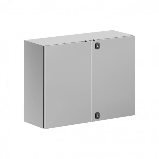 Корпус навесной STH с М/П с двустворчатой дверью, нержавеющая сталь AISI304, ВхШхГ 600x800x300 мм, с фланцем