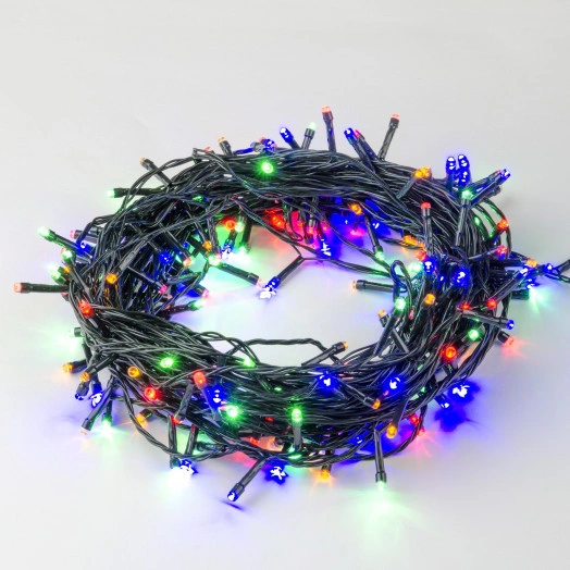 Гирлянда светодиодная, 20м 200 светодиодов ULD-S2000-200/DGA MULTI IP20 Разноцветный свет Провод зеленый