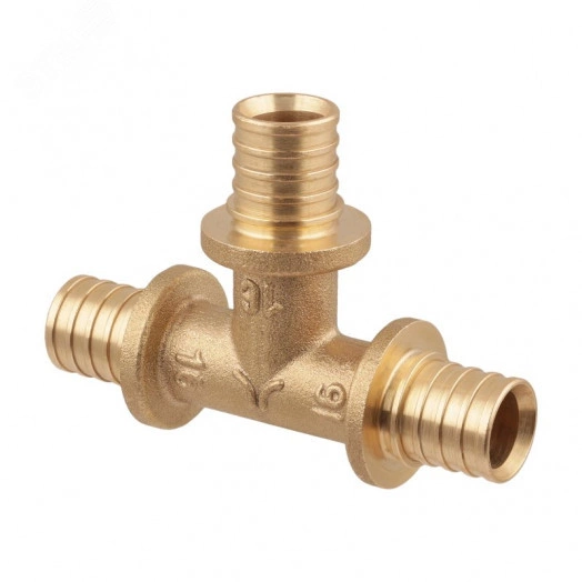 Тройник переходной аксиальный латунный 32x16x32