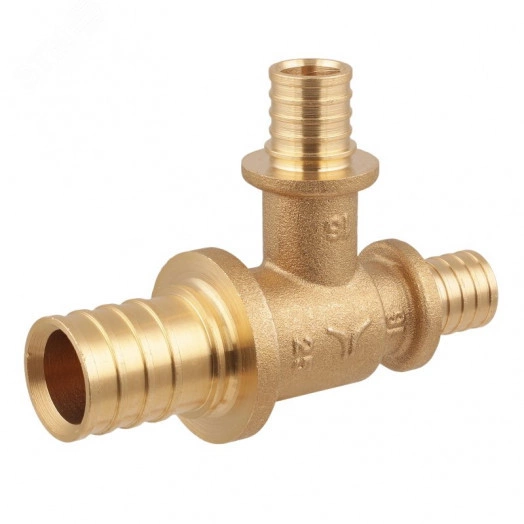 Тройник переходной аксиальный латунный 32x16x32