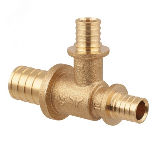 Тройник переходной аксиальный латунный 32x16x32