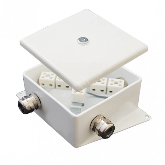 Коробка монтажная огнестойкая КМ-О (4к*60)-IP66-120х120 два ввода BD