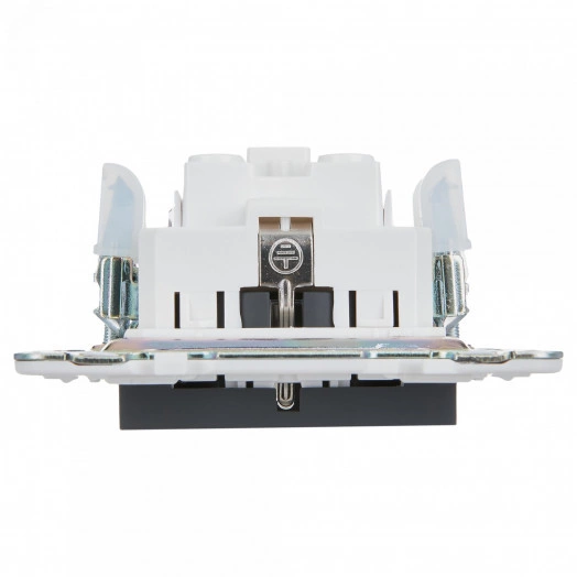 SKANDY Розетка с заземлением без защитных шторок 16А SK-R05G графит IEK