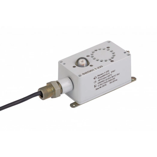 Оповещатель пожарный светозвуковой комбинированный взрывозащищенный Филин-1-12-Охр-М20-10