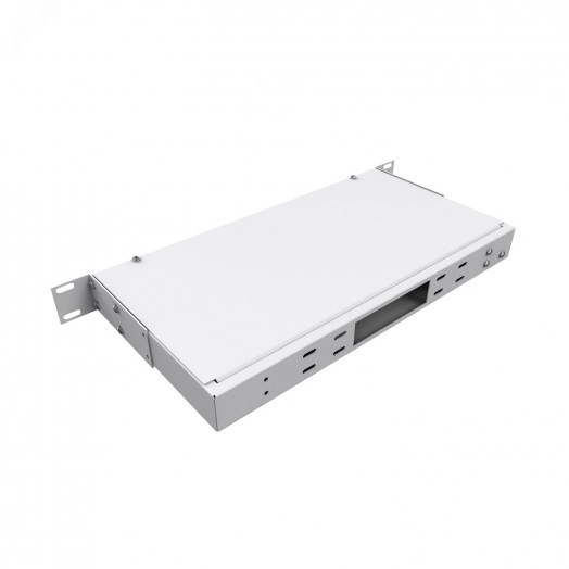 Кросс NTSS оптический 19' укомплектованный 1U. 4  порта SC/UPC. 9/125 мкм (планки. сплайс-кассета. пигтейлы. КДЗС. адаптеры) серый RAL 7035