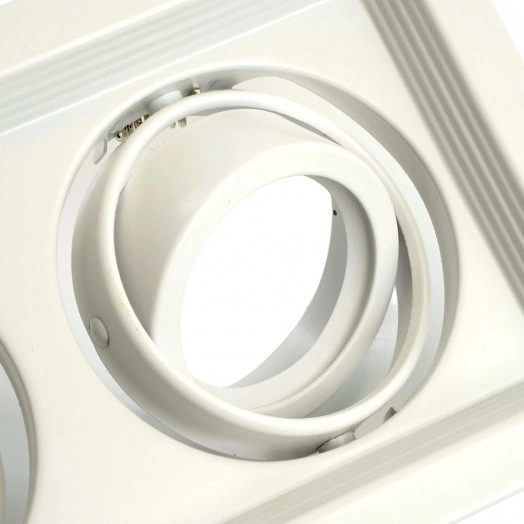 Светильник ИВО-2х50w G5.3 поворотный прямоугольный белый