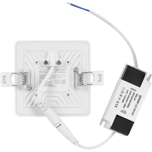 Светильник светодиодный ДВО 9 Вт 4000К 900 лм 85-265В IP20 90х27х27мм монт разм 71х25мм Пластик безрамочный Frameless Gauss