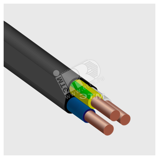 Кабель силовой ВВГнг(А)-ХЛ 3х10-1 ТРТС
