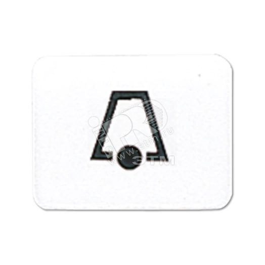 Окошко с символом для KO-клавиш символ звонок белое