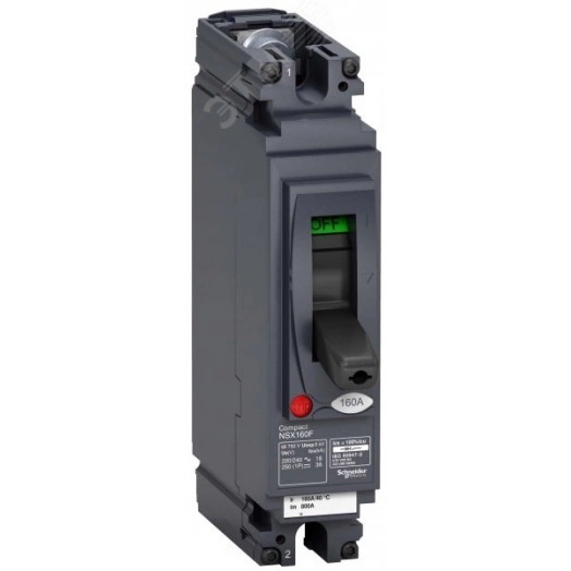 Выключатель автоматический однополюсный NSX160F 160A AC/DC