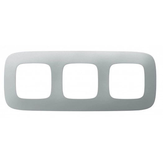 Valena ALLURE Рамка 3 поста алюминий универсальная