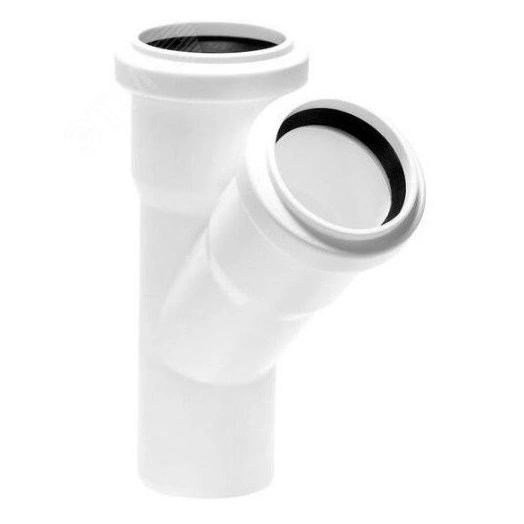 Тройник для бесшумной канализации 58x58 (50х50) мм 45 град.