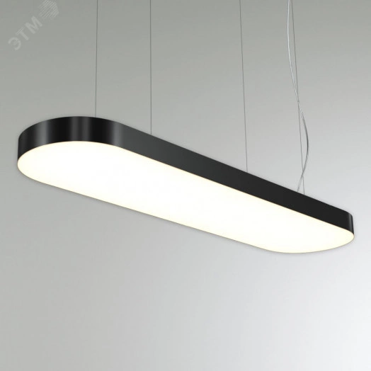 Светильник светодиодный RVE-LBX-LARGO-W-1400-P (Овал 1400х350х100мм 74Вт Подвесной 4000К Белый)