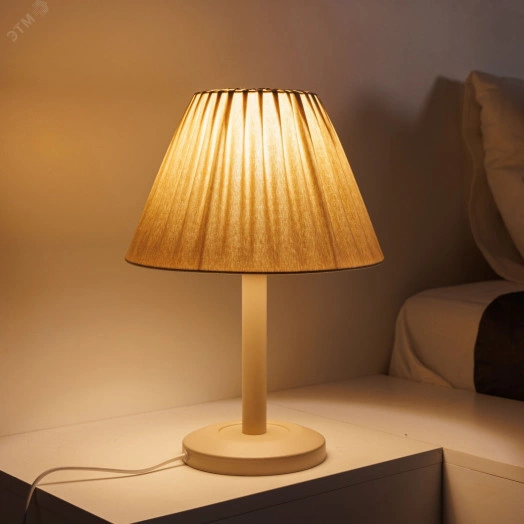 Светильник настольный ННБ 11-60-095 Суфле с абажуром СТ софт беж