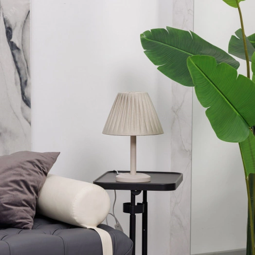 Светильник настольный ННБ 11-60-095 Суфле с абажуром СТ софт беж