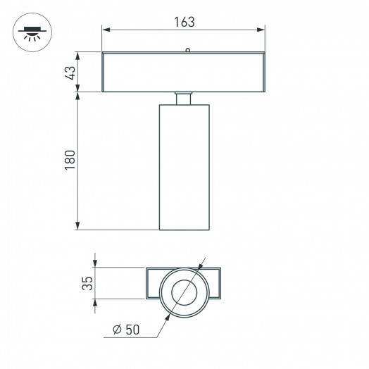 Светильник MAG-SPOT-45-R65-18W Warm3000 (BK, 36 deg, 24V, DALI) (Arlight, IP20 Металл, 3 года)