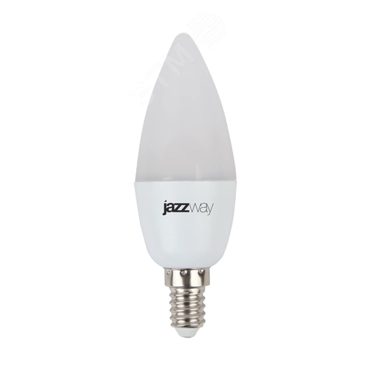 Лампа светодиодная LED 8 Вт 640Лм 5000К белая Е14 Свеча Jazzway
